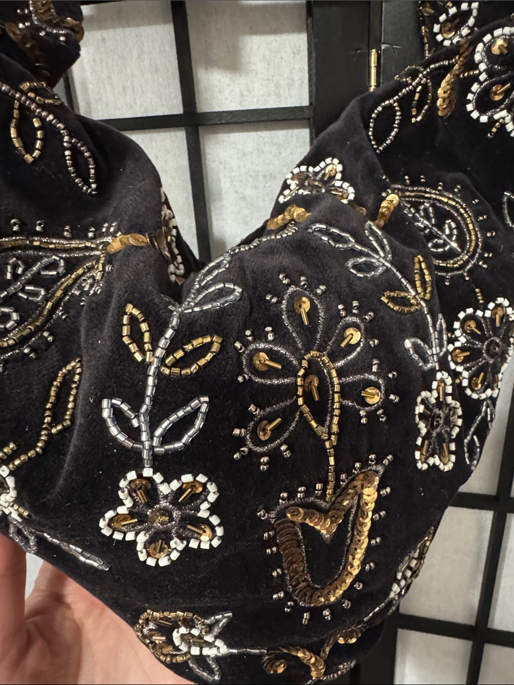 Free People Nashville Nights Velvet Beaded Bag - Picture 8 of 13